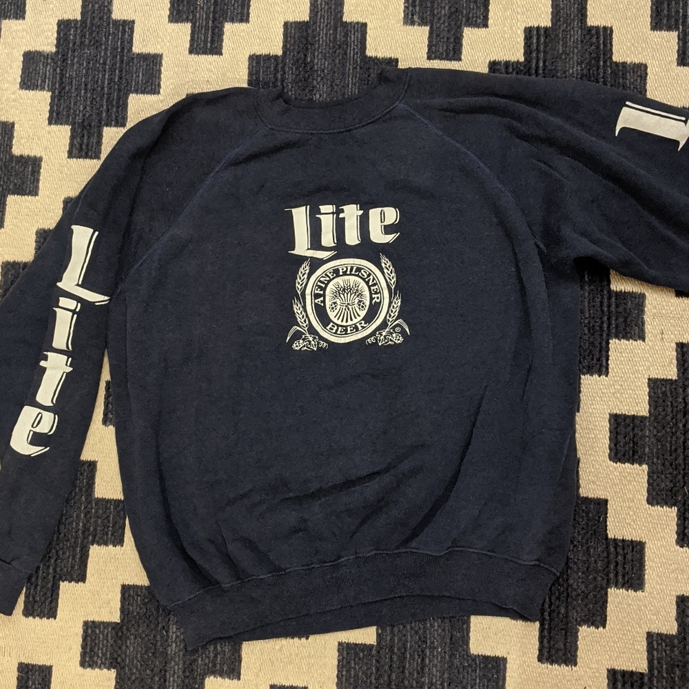 VINTAGE Miller Lite beer sweatshirt